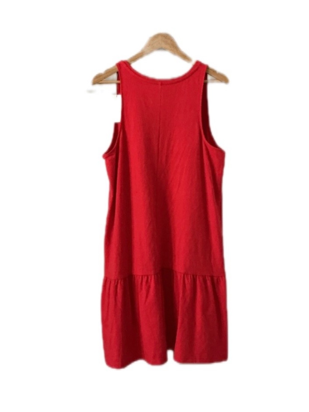 A New Day Red V-Neck Sleeveless Dress L - Picture 2 of 4